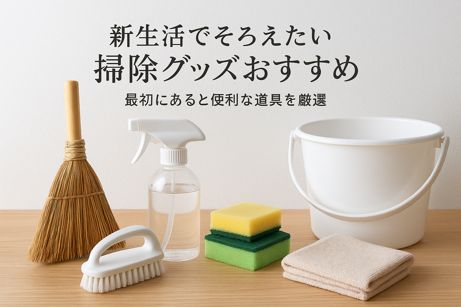 新生活でそろえたい掃除グッズおすすめ|最初にあると便利な道具を厳選