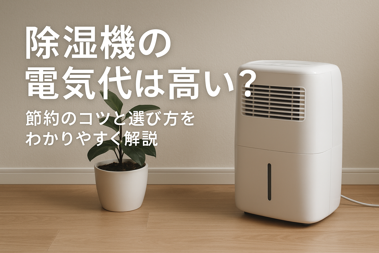 除湿機の電気代は高い?節約のコツと選び方をわかりやすく解説
