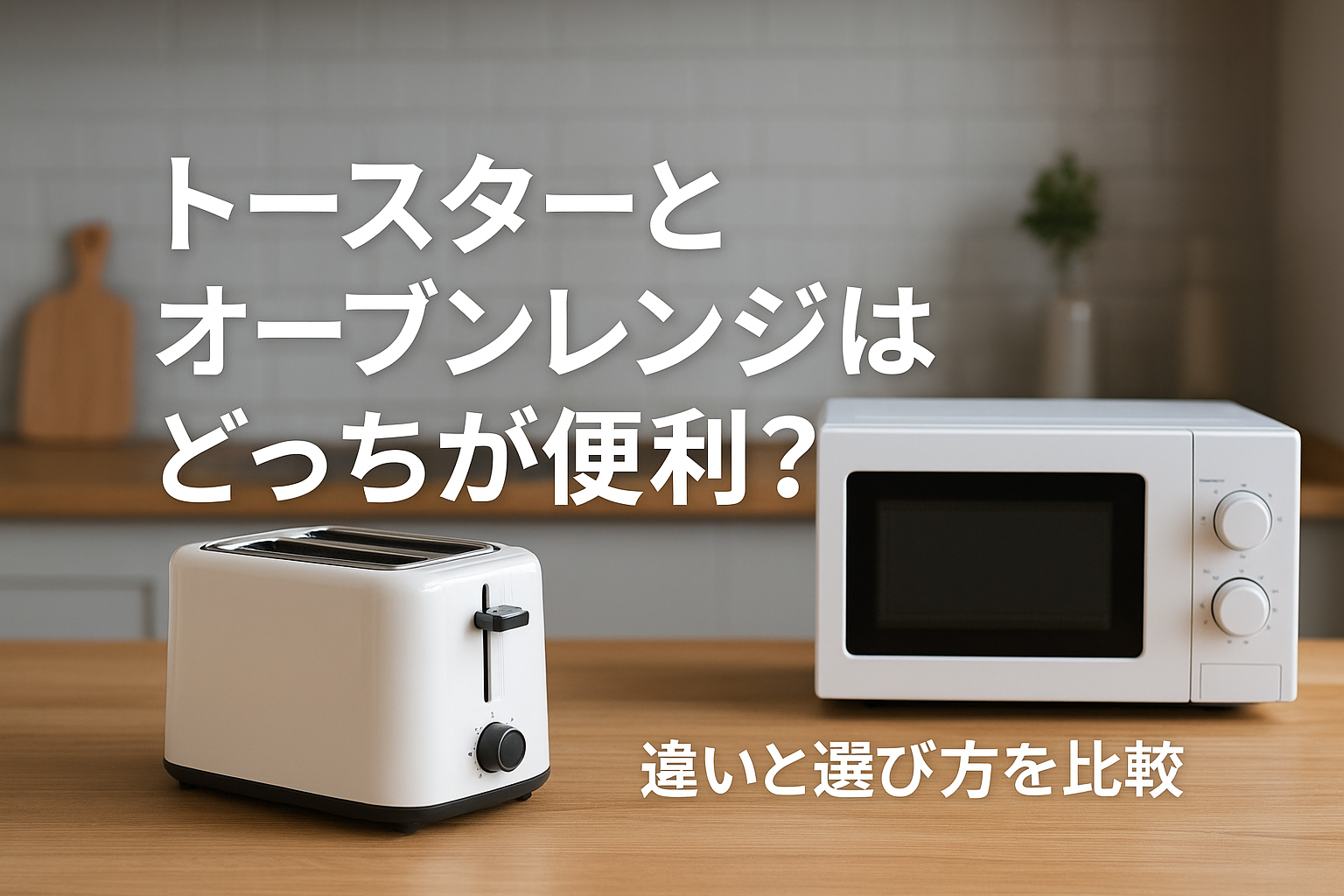 トースターとオーブンレンジはどっちが便利？違いと選び方を比較