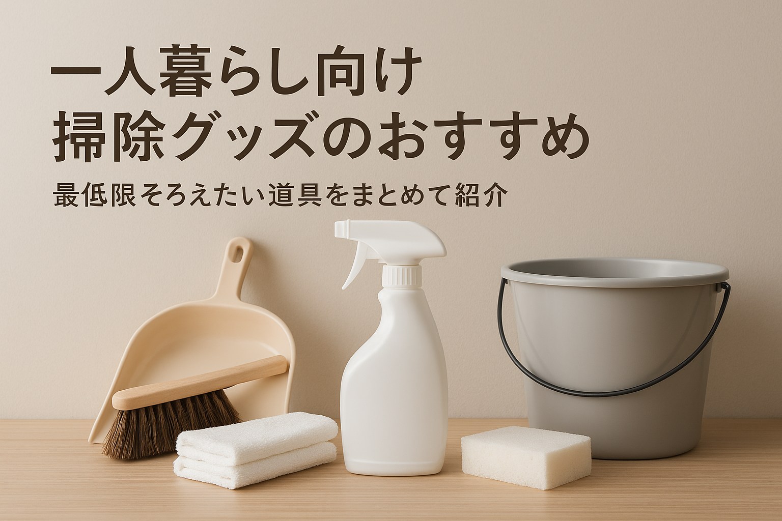 一人暮らし向け掃除グッズのおすすめ｜最低限そろえたい道具をまとめて紹介