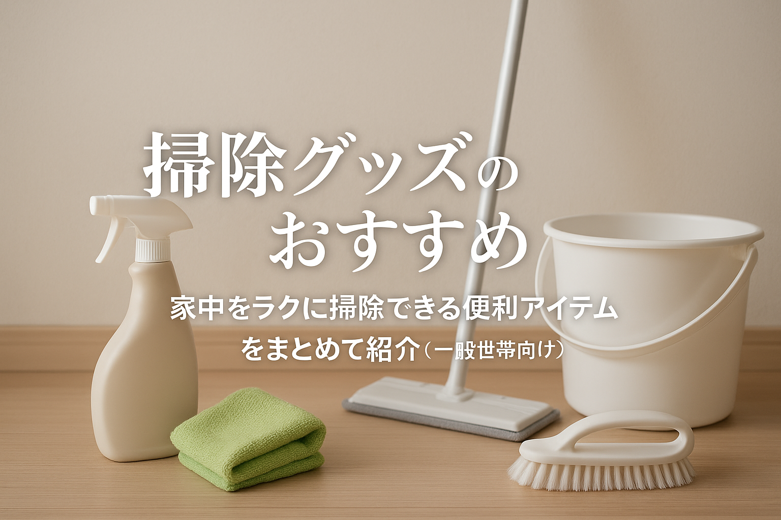 掃除グッズのおすすめ｜家中をラクに掃除できる便利アイテムをまとめて紹介（一般世帯向け）