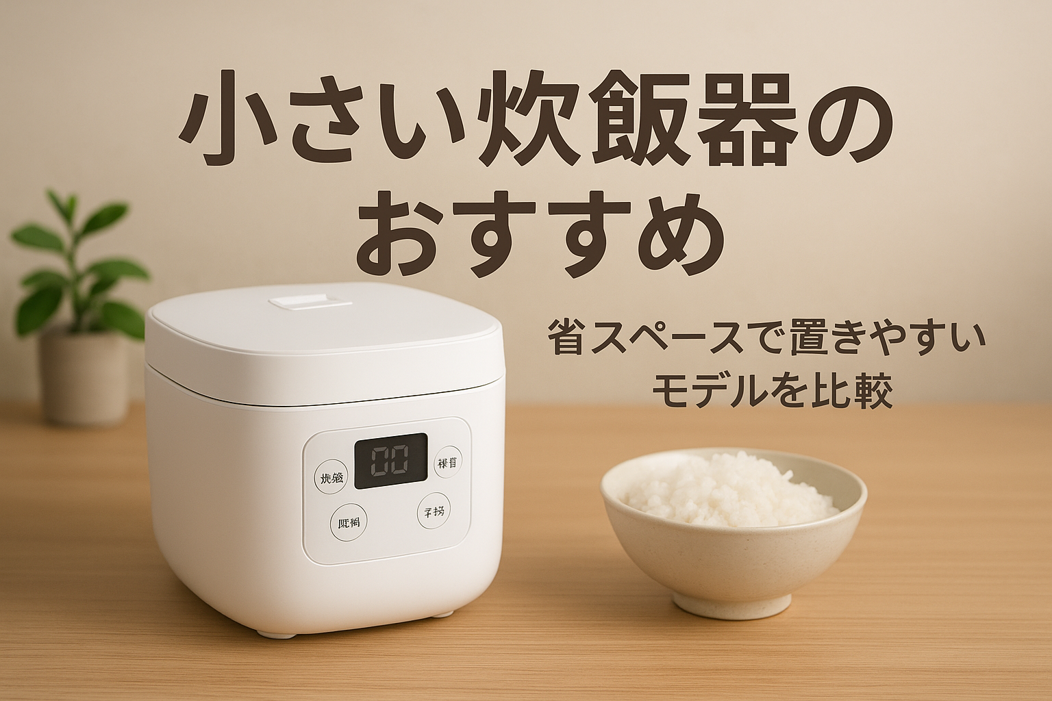 小さい炊飯器のおすすめ｜省スペースで置きやすいモデルを比較