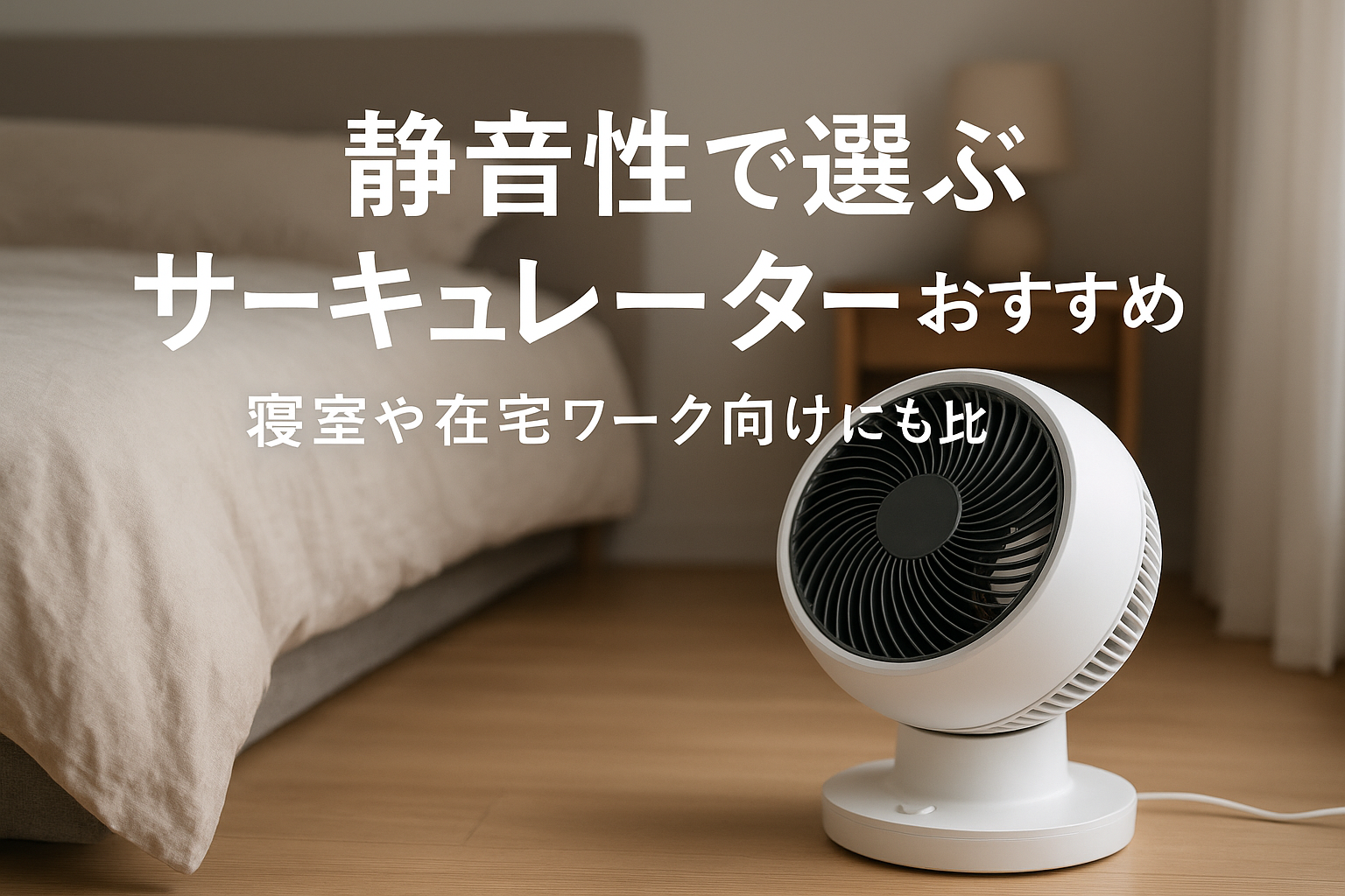 静音性で選ぶサーキュレーターおすすめ｜寝室や在宅ワーク向けにも比較