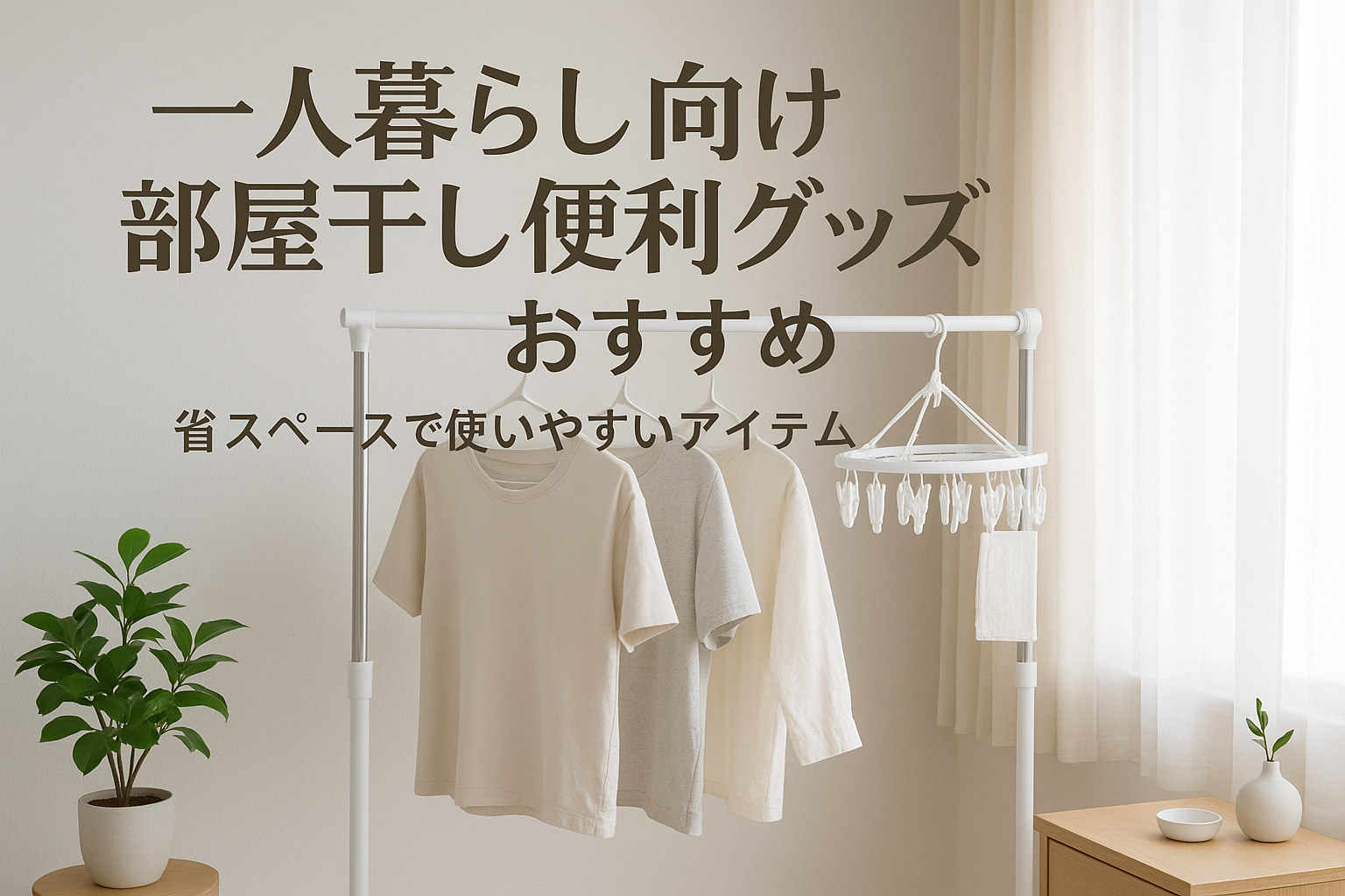 一人暮らし向け部屋干し便利グッズおすすめ｜省スペースで使いやすいアイテムを紹介