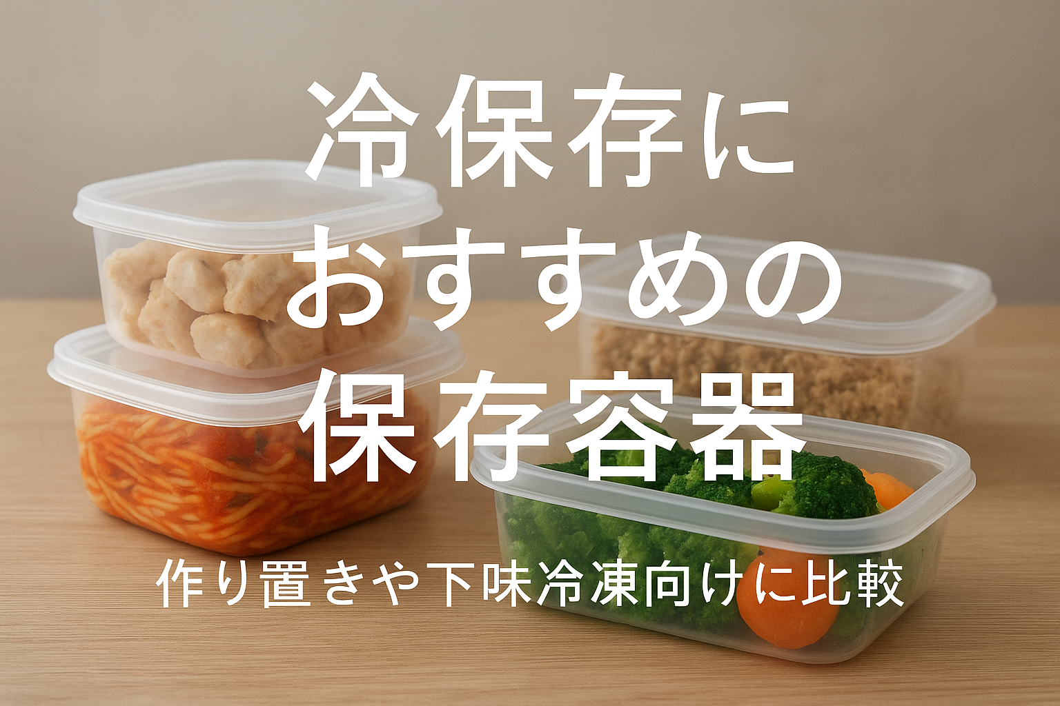 冷凍保存におすすめの保存容器｜作り置きや下味冷凍向けに比較