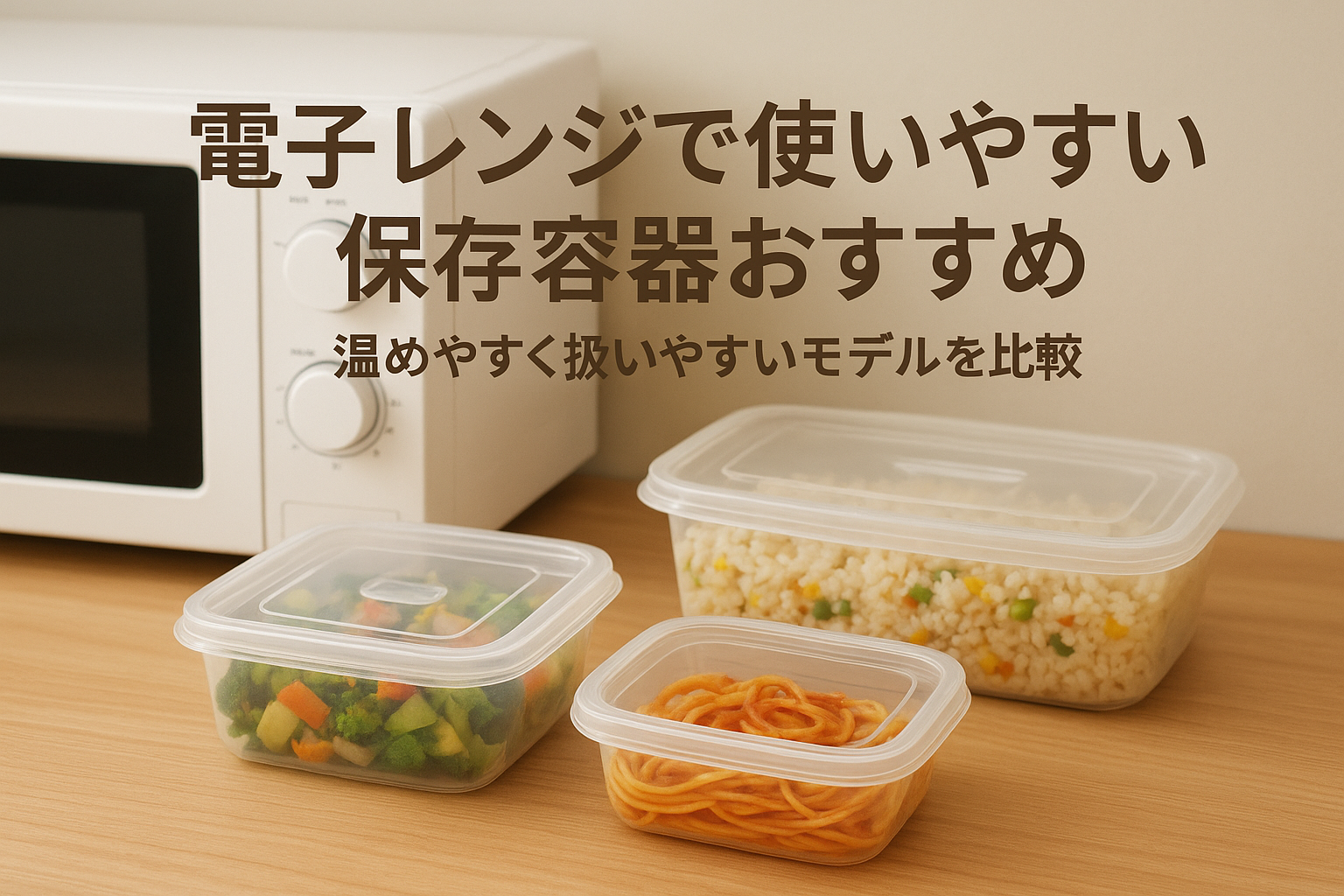 電子レンジで使いやすい保存容器おすすめ｜温めやすく扱いやすいモデルを比較