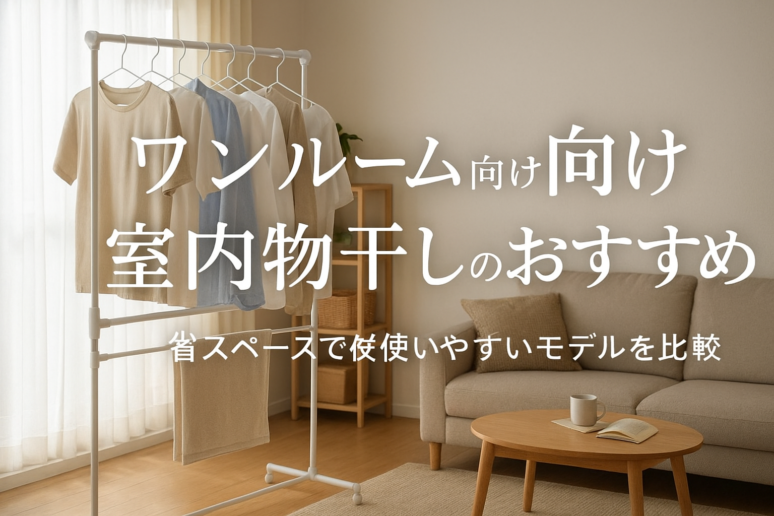 ワンルーム向け室内物干しのおすすめ｜省スペースで使いやすいモデルを比較