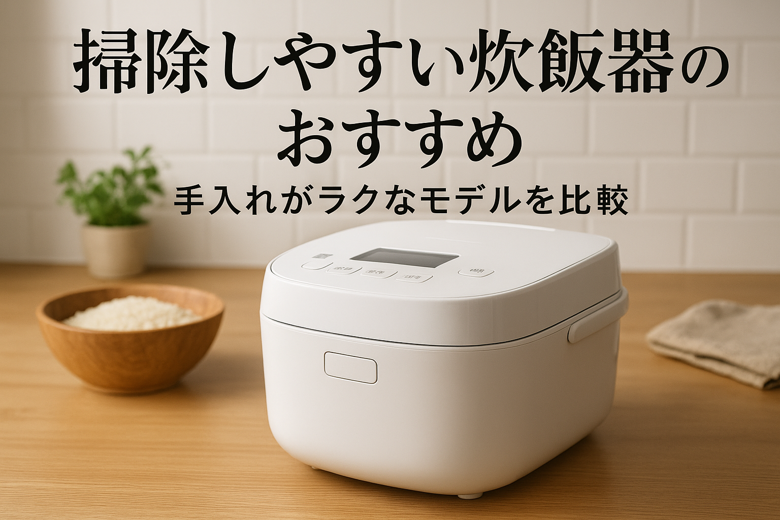 掃除しやすい炊飯器のおすすめ｜手入れがラクなモデルを比較