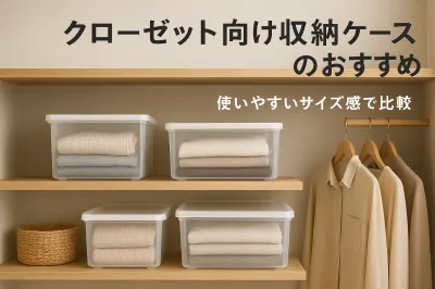 クローゼット向け収納ケースのおすすめ｜使いやすいサイズ感で比較