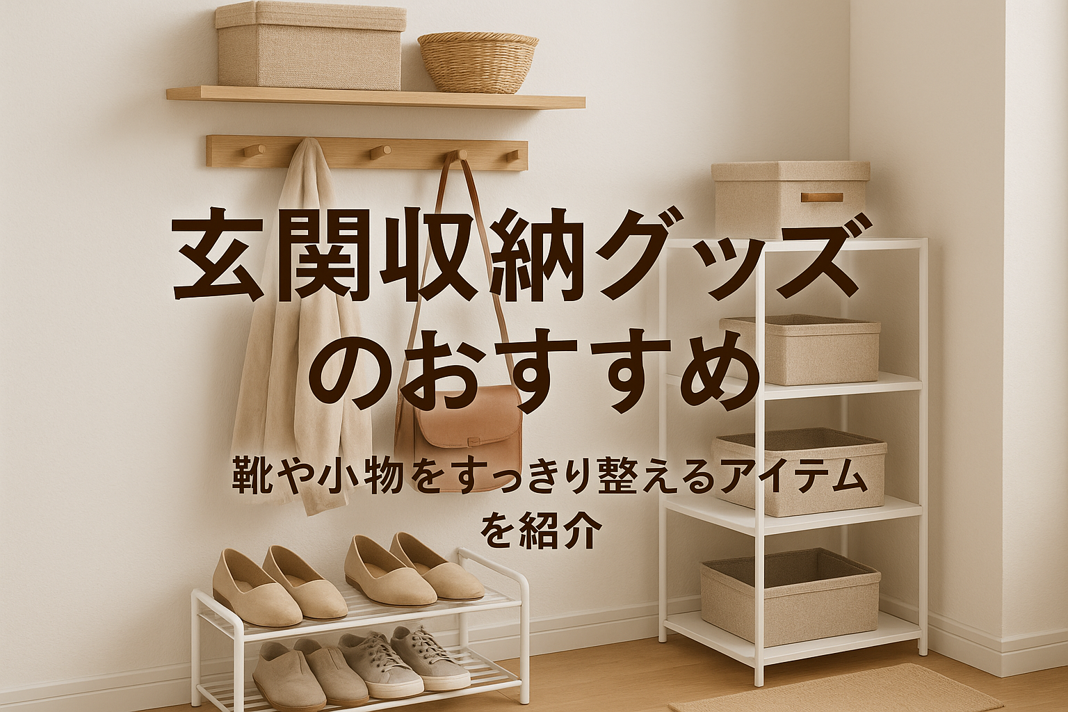 玄関収納グッズのおすすめ｜靴や小物をすっきり整えるアイテムを紹介