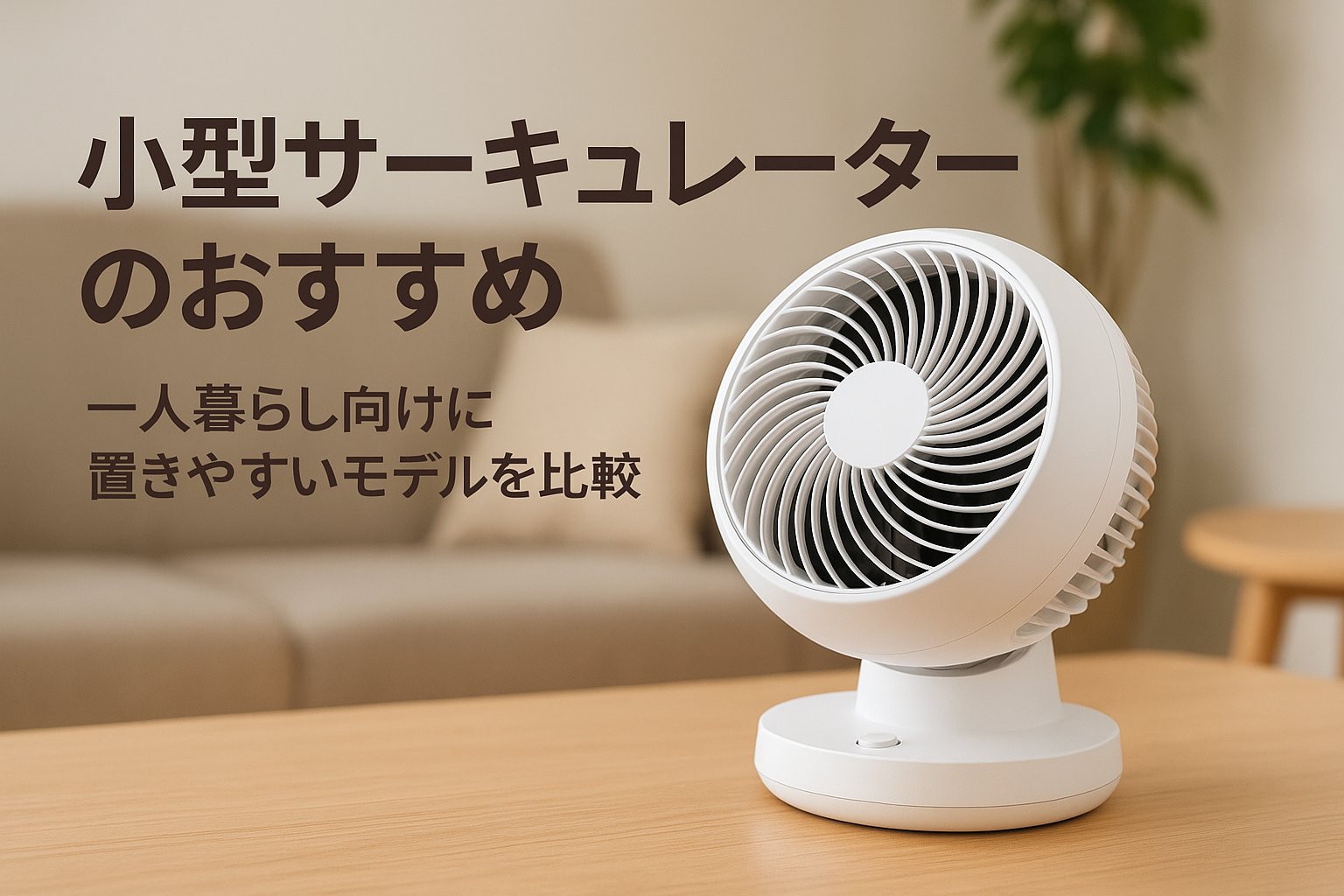 小型サーキュレーターのおすすめ｜一人暮らし向けに置きやすいモデルを比較