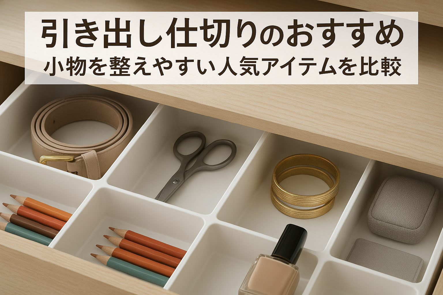 引き出し仕切りのおすすめ｜小物を整えやすい人気アイテムを比較