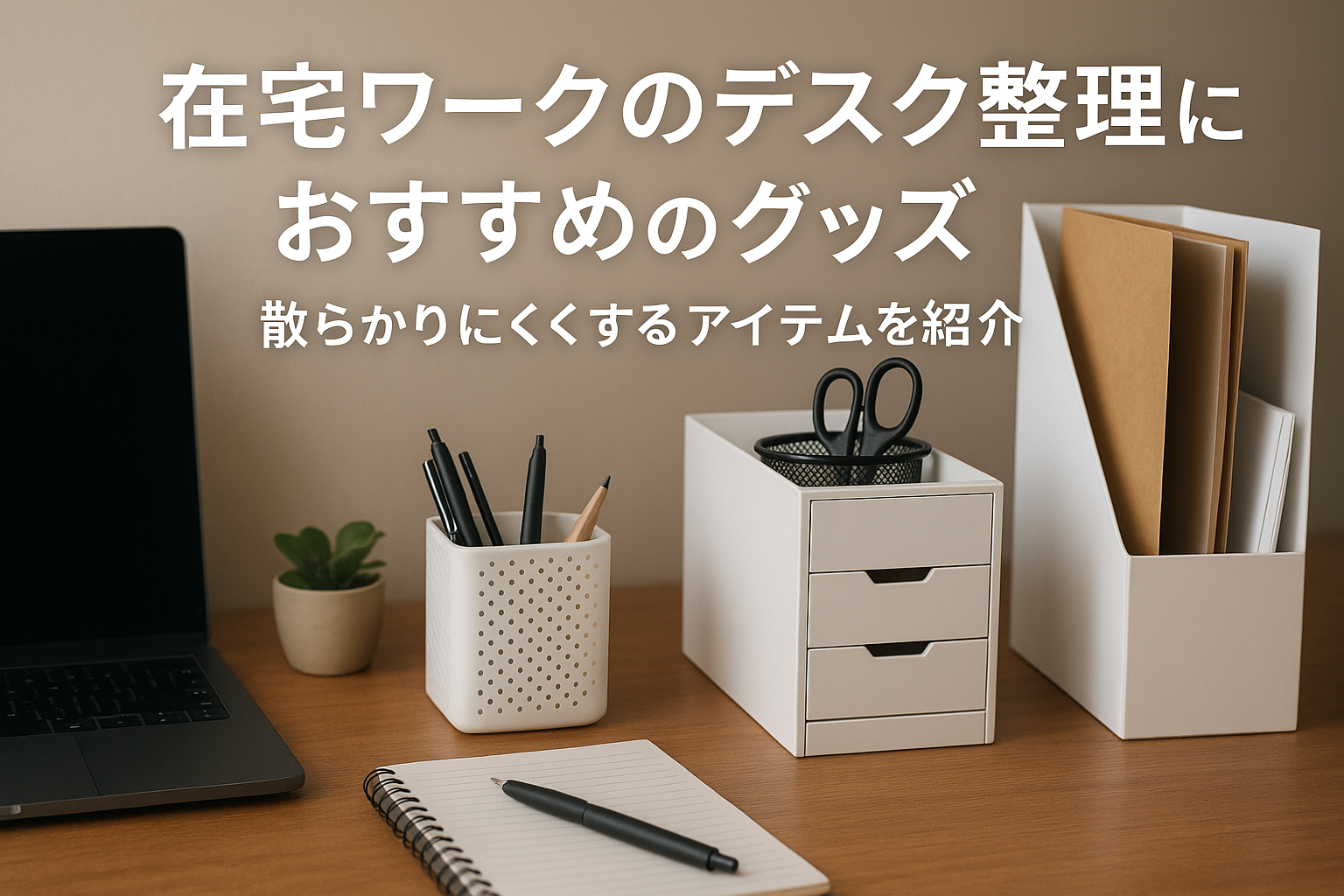 在宅ワークのデスク整理におすすめのグッズ｜散らかりにくくするアイテムを紹介