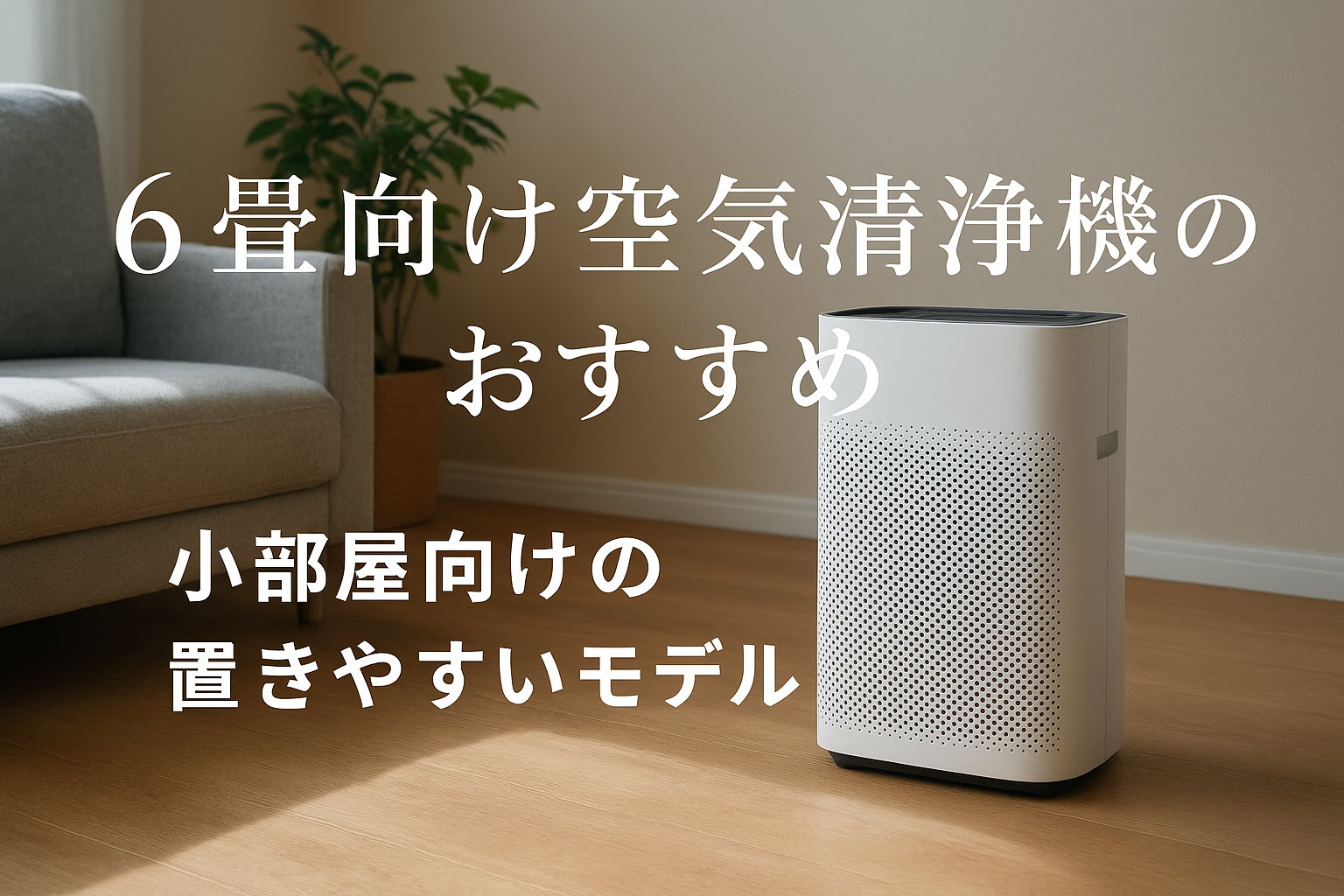 6畳向け空気清浄機のおすすめ｜小部屋向けの置きやすいモデルを比較