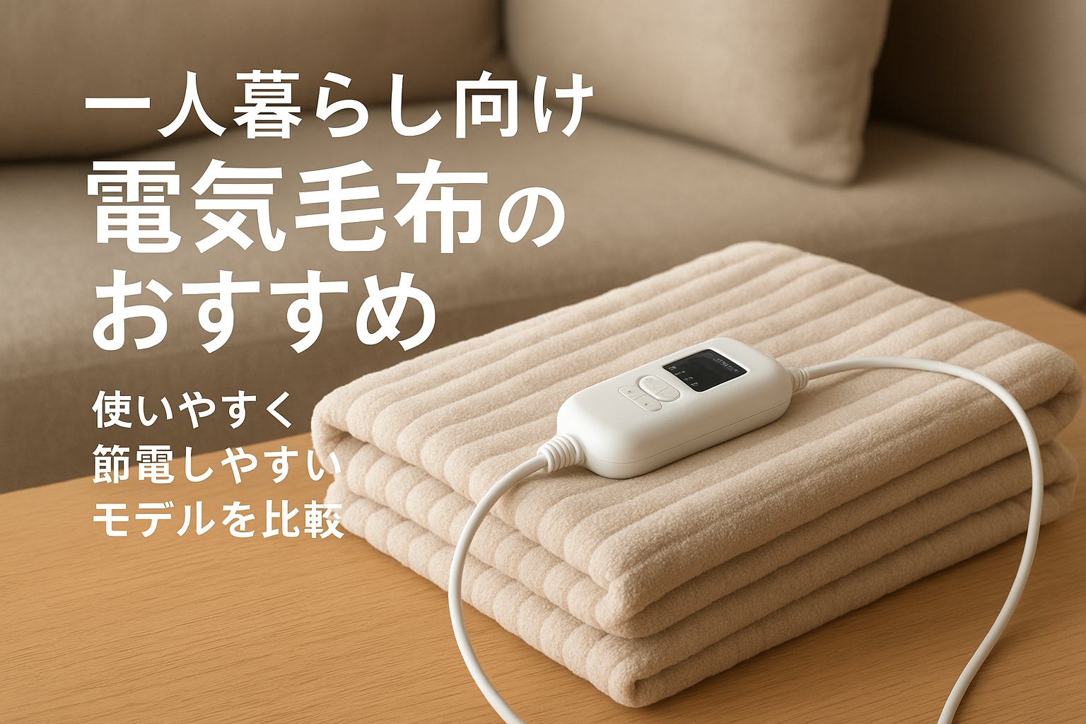 一人暮らし向け電気毛布のおすすめ｜使いやすく節電しやすいモデルを比較