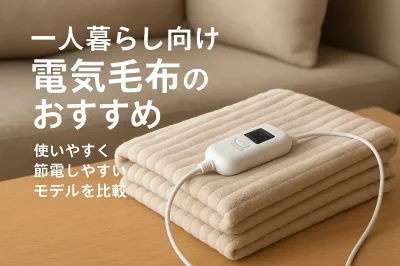 一人暮らし向け電気毛布のおすすめ｜使いやすく節電しやすいモデルを比較