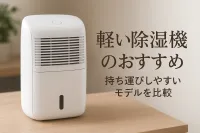 軽い除湿機のおすすめ｜持ち運びしやすいモデルを比較
