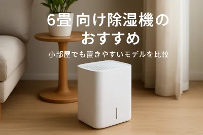 6畳向け除湿機のおすすめ｜小部屋でも置きやすいモデルを比較