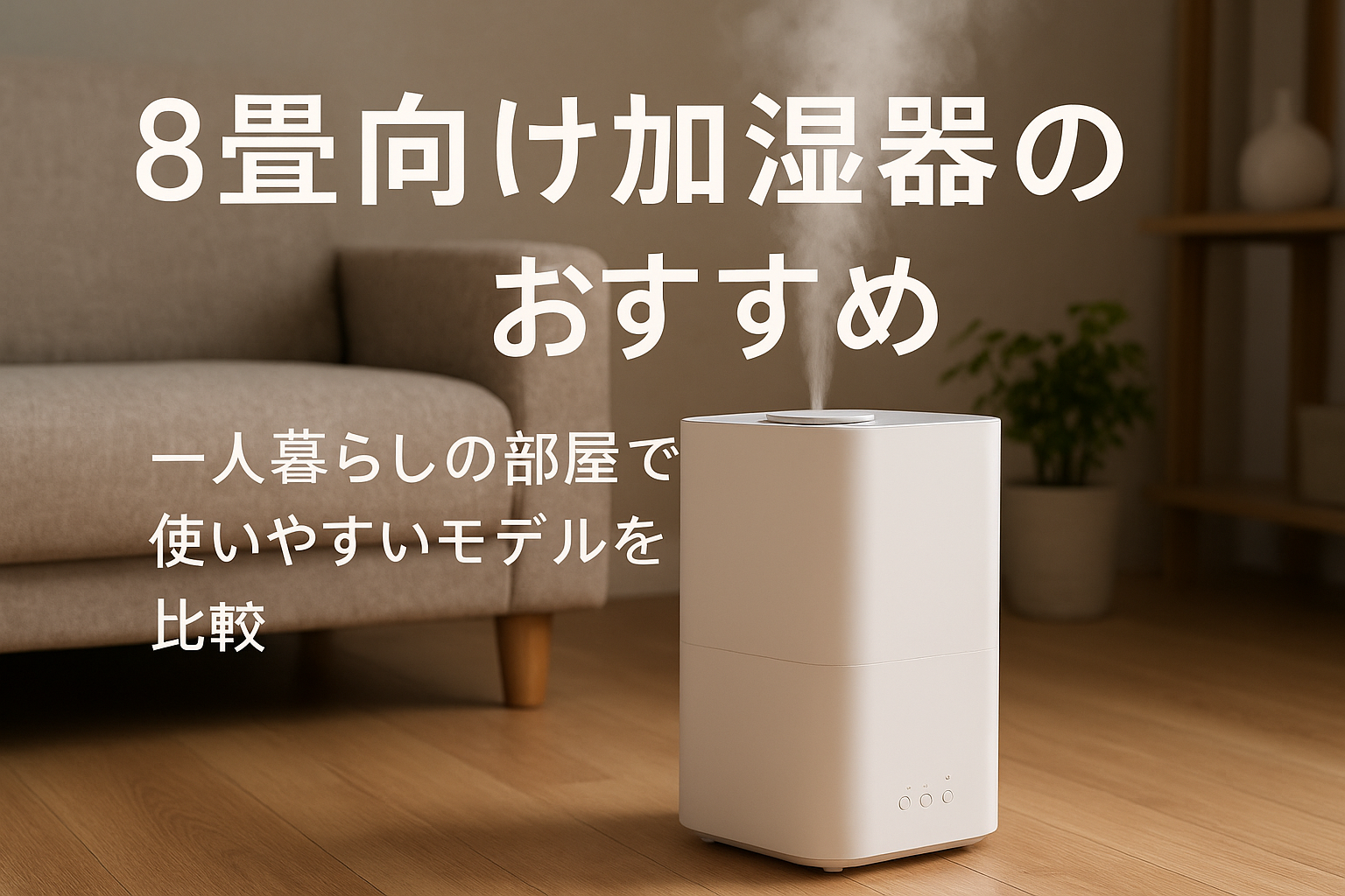 8畳向け加湿器のおすすめ｜一人暮らしの部屋で使いやすいモデルを比較