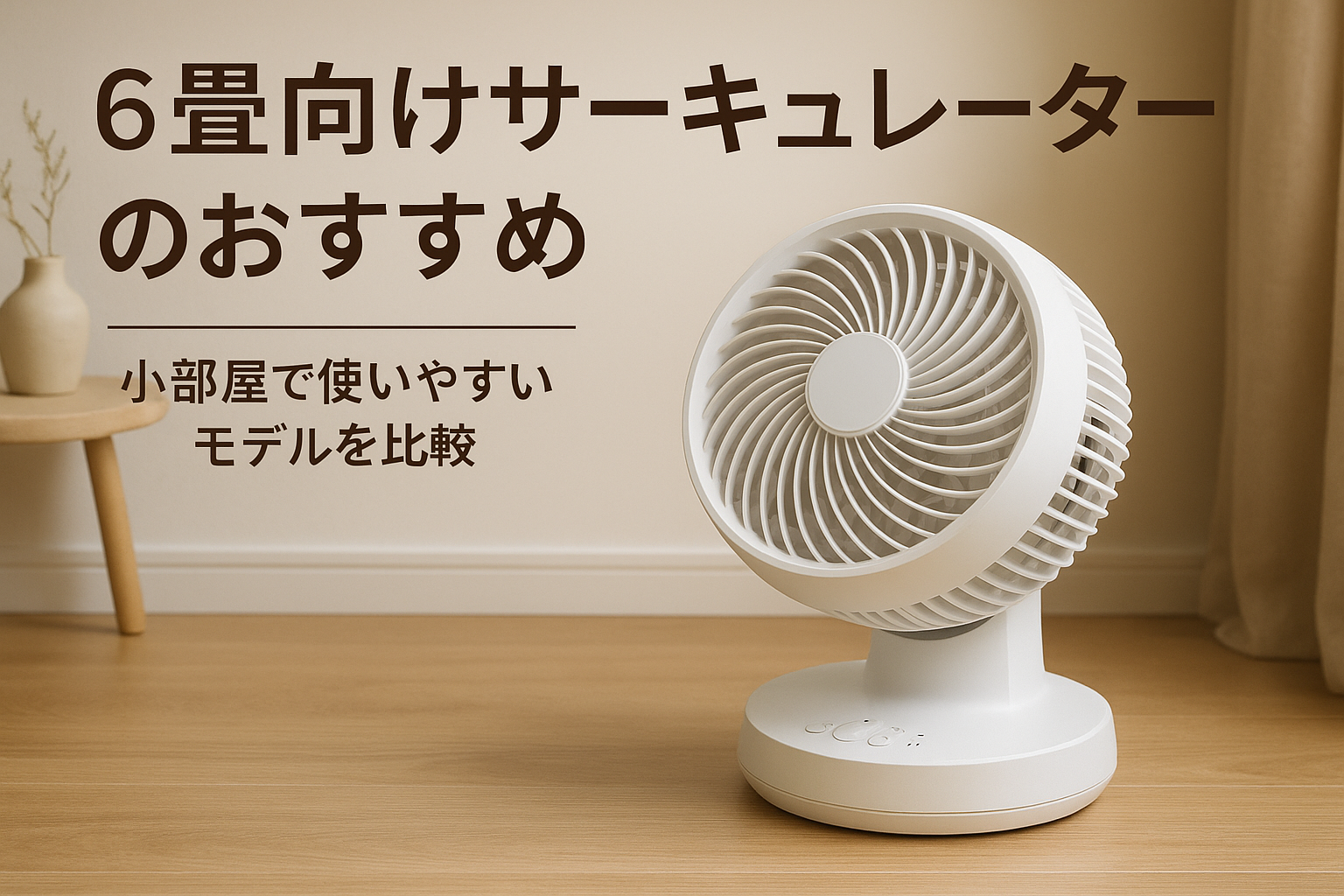 6畳向けサーキュレーターのおすすめ｜小部屋で使いやすいモデルを比較