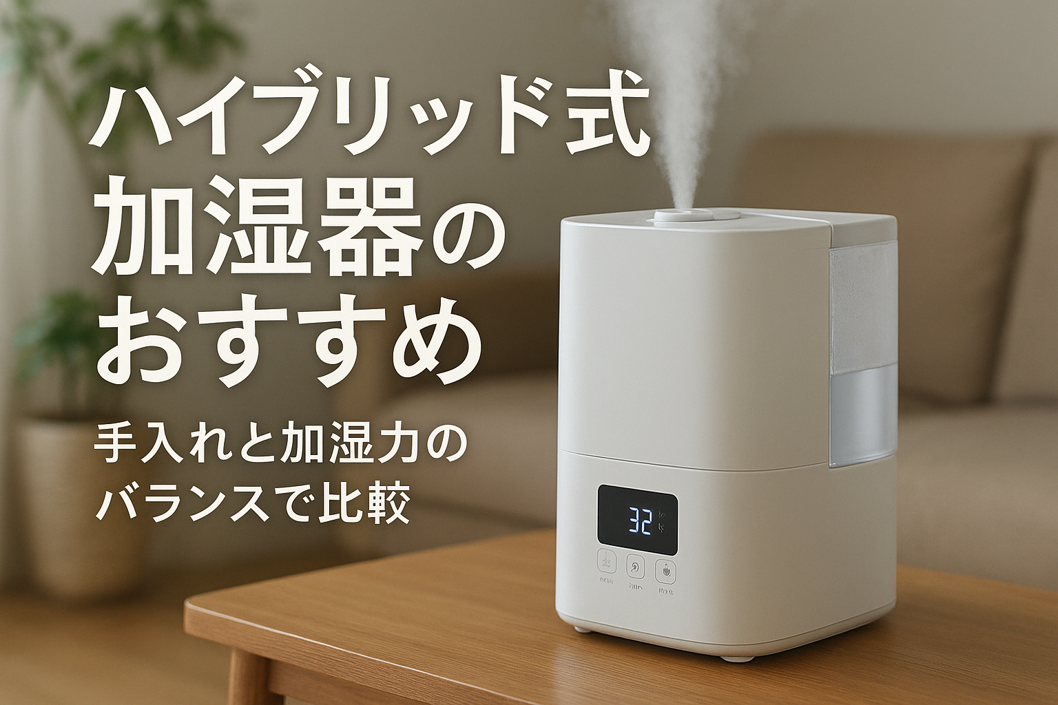 ハイブリッド式加湿器のおすすめ｜手入れと加湿力のバランスで比較