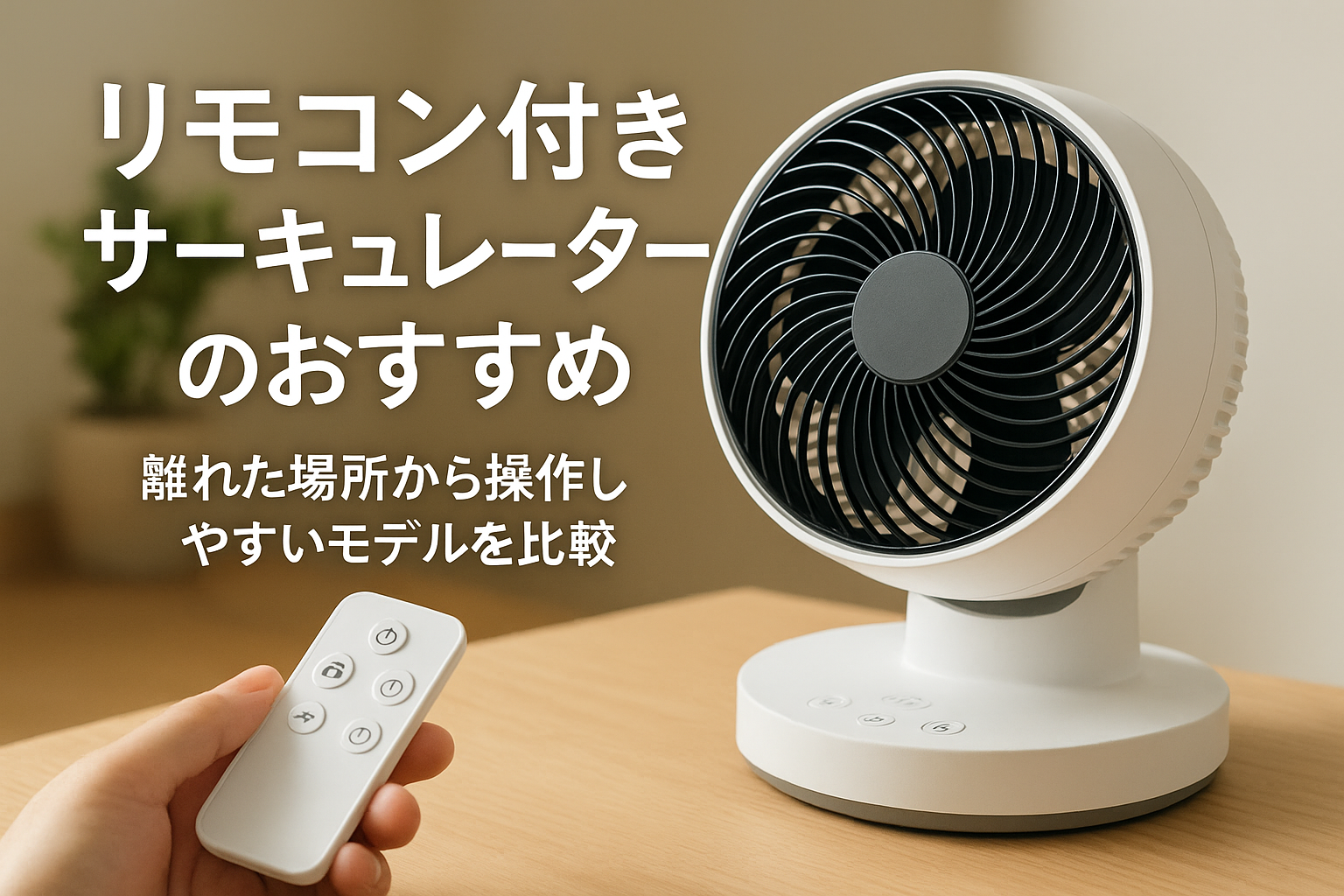 リモコン付きサーキュレーターのおすすめ｜離れた場所から操作しやすいモデルを比較