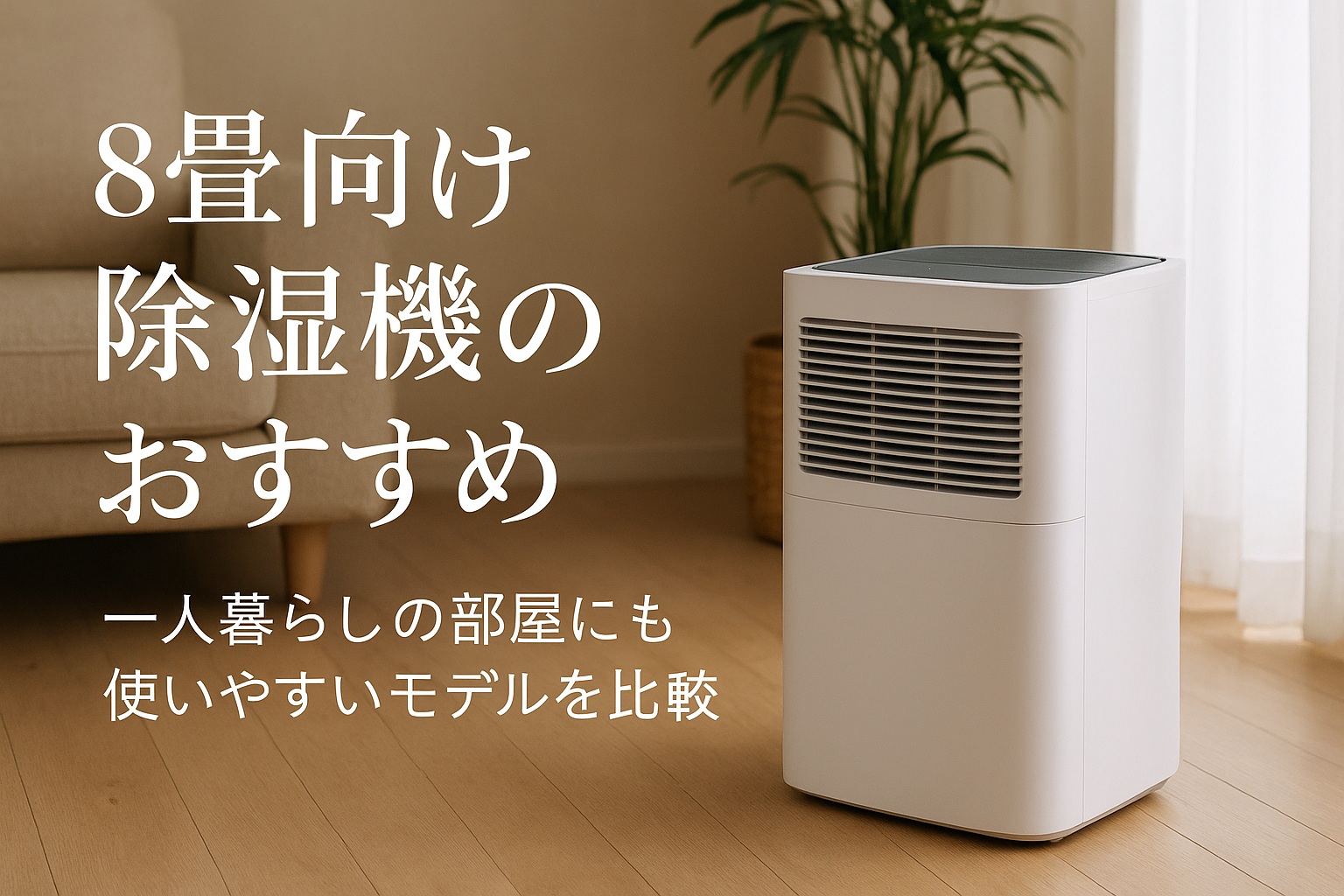 8畳向け除湿機のおすすめ｜一人暮らしの部屋にも使いやすいモデルを比較