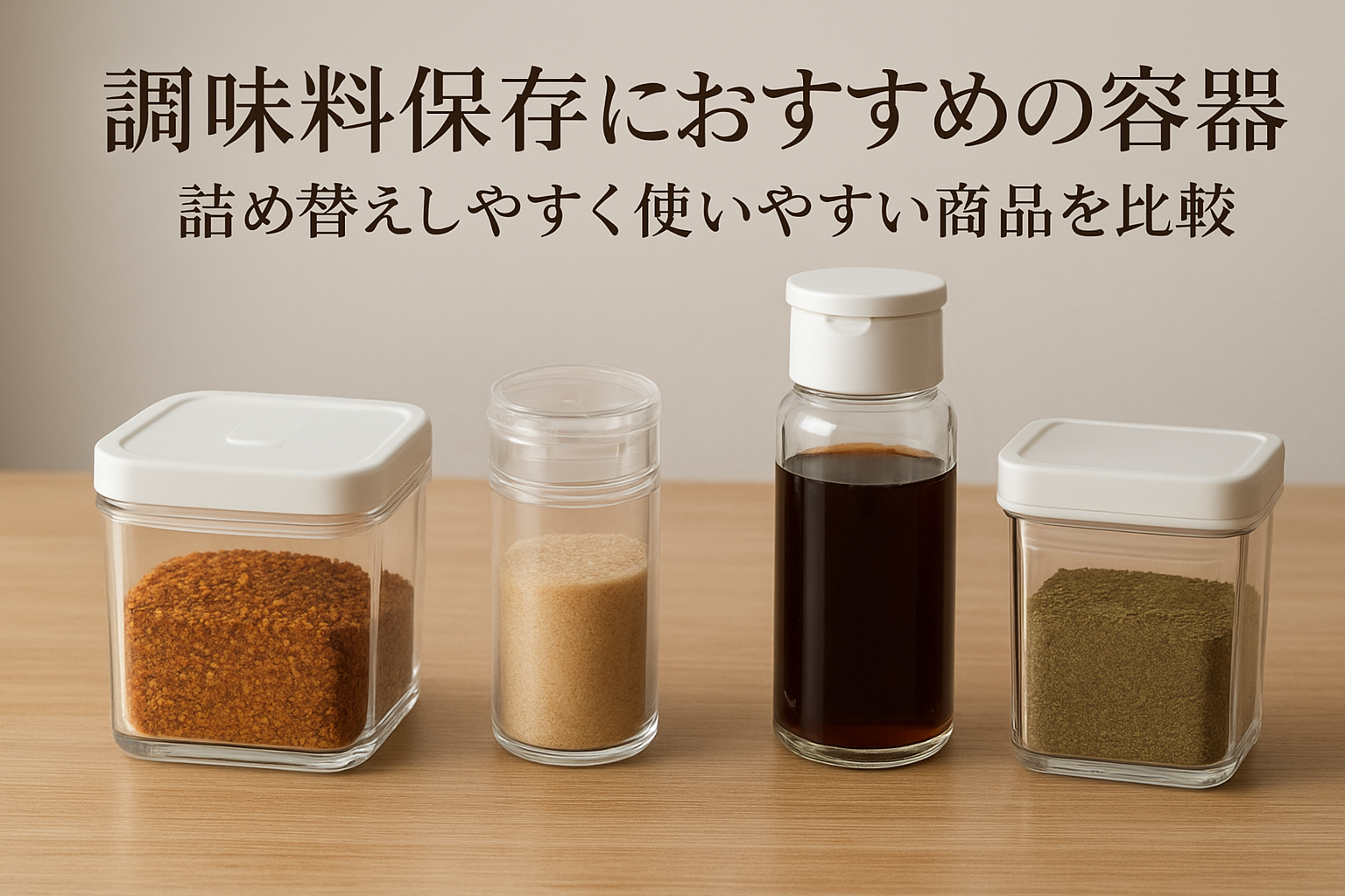 調味料保存におすすめの容器｜詰め替えしやすく使いやすい商品を比較