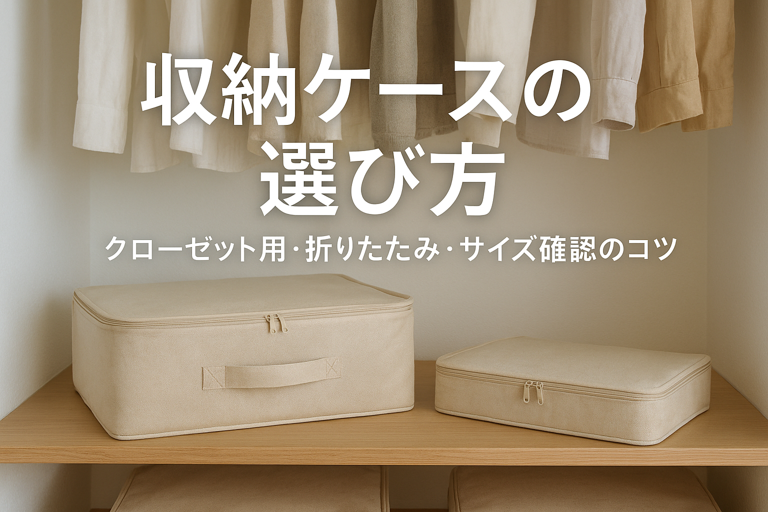 収納ケースの選び方｜クローゼット用・折りたたみ・サイズ確認のコツ