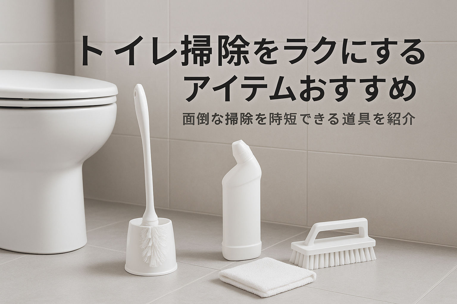 トイレ掃除をラクにするアイテムおすすめ｜面倒な掃除を時短できる道具を紹介