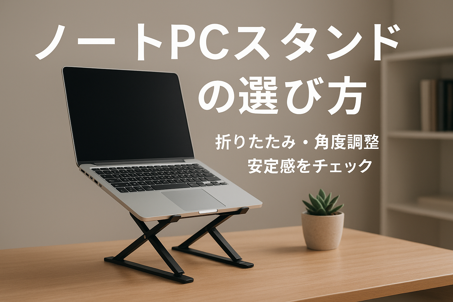 ノートPCスタンドの選び方｜折りたたみ・角度調整・安定感をチェック