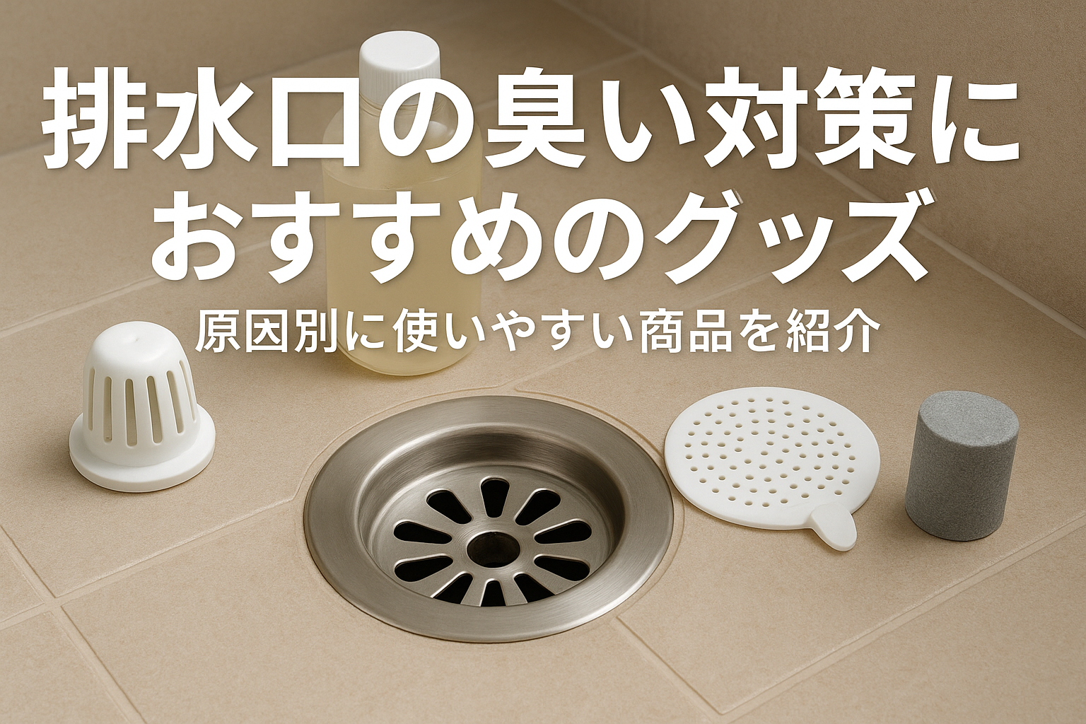 排水口の臭い対策におすすめのグッズ|原因別に使いやすい商品を紹介