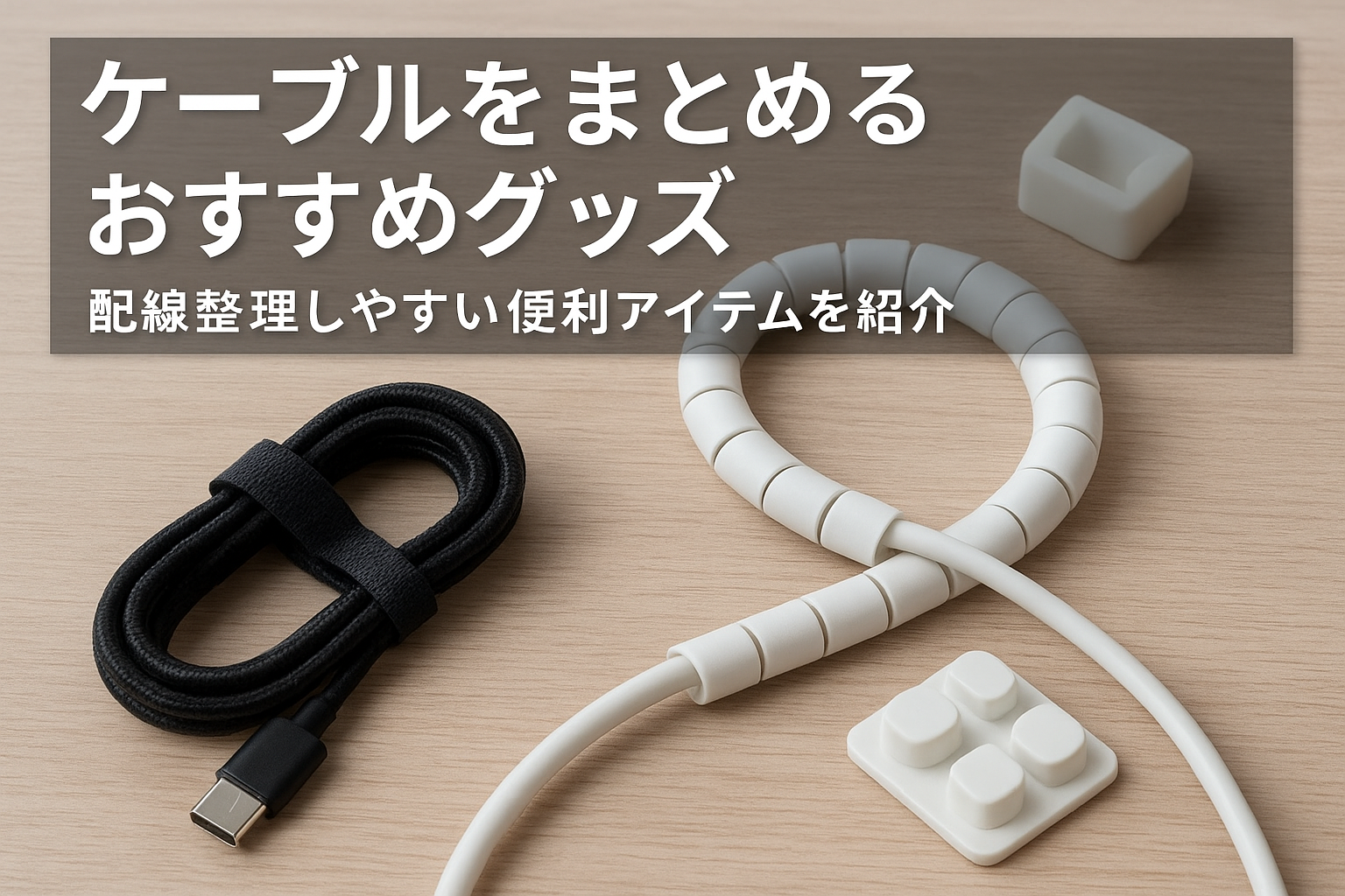 ケーブルをまとめるおすすめグッズ｜配線整理しやすい便利アイテムを紹介