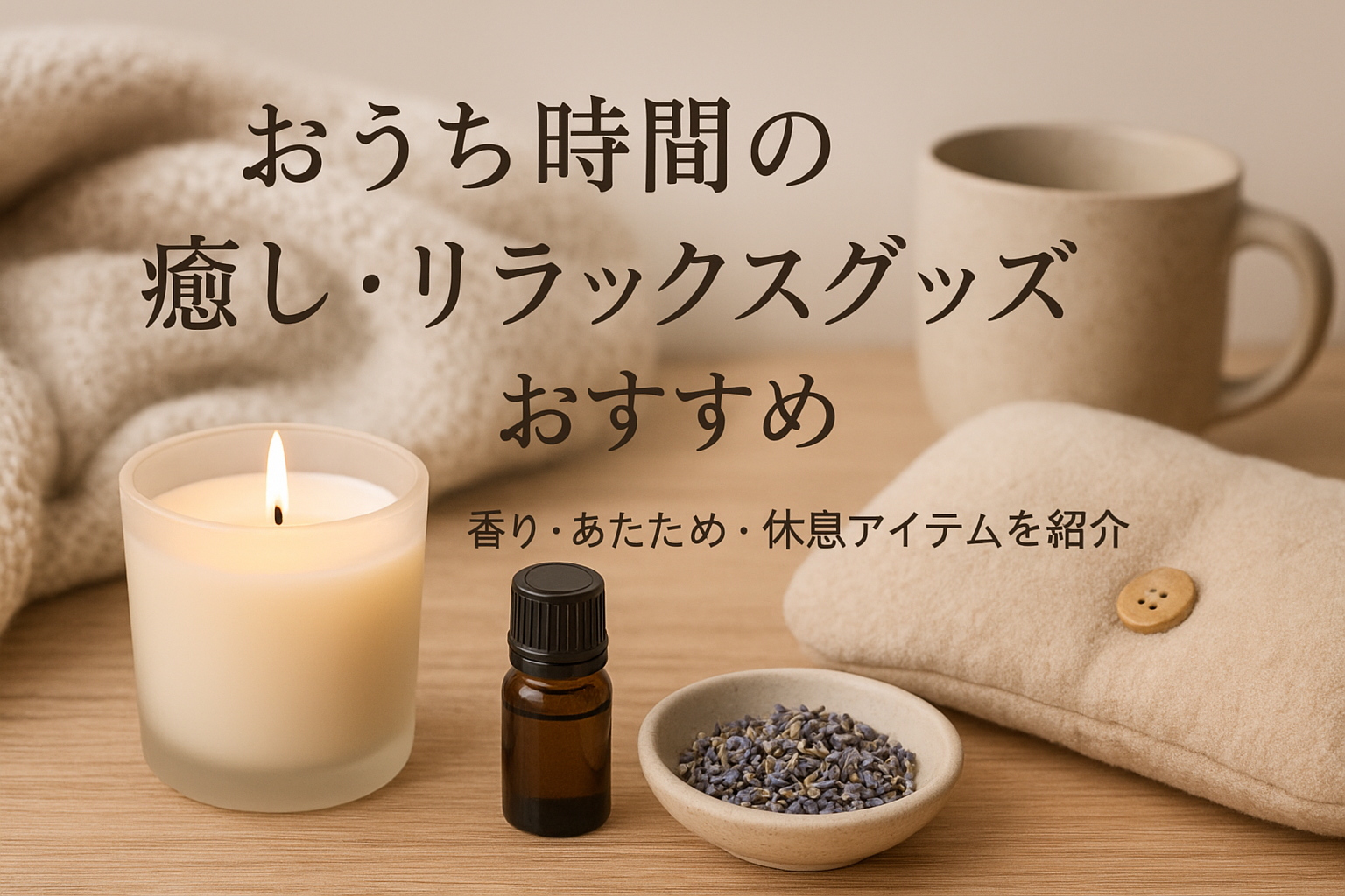 おうち時間の癒し・リラックスグッズおすすめ|香り・あたため・休息アイテムを紹介