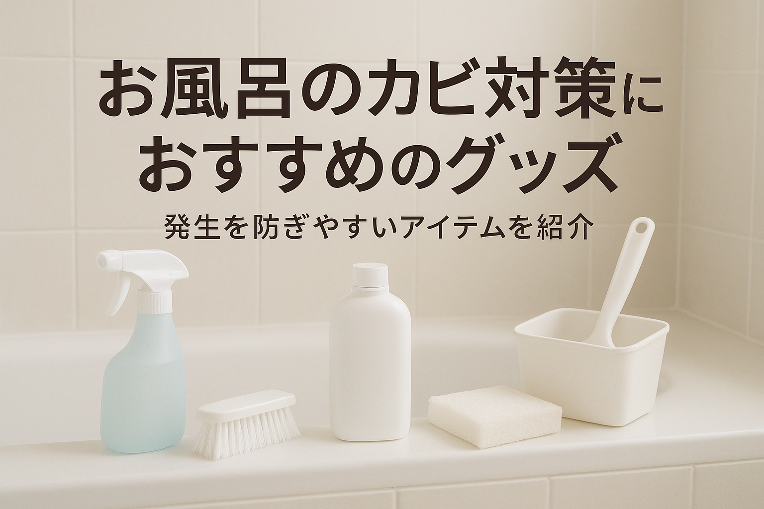 お風呂のカビ対策におすすめのグッズ|発生を防ぎやすいアイテムを紹介