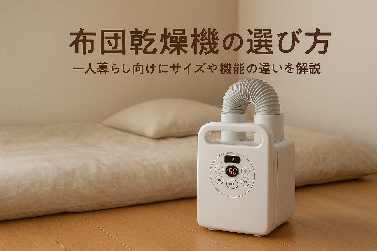 布団乾燥機の選び方|一人暮らし向けにサイズや機能の違いを解説