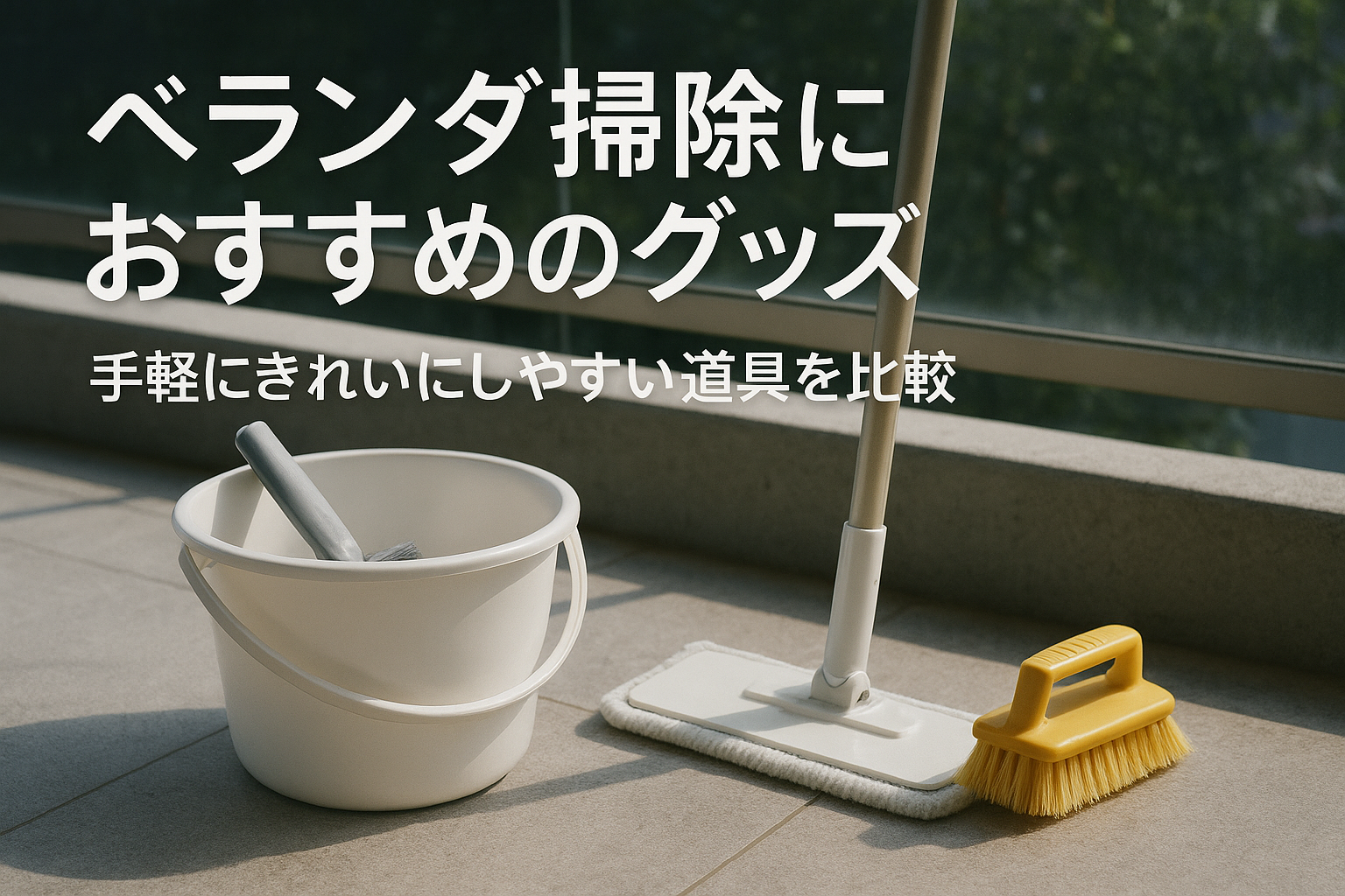 ベランダ掃除におすすめのグッズ｜手軽にきれいにしやすい道具を比較