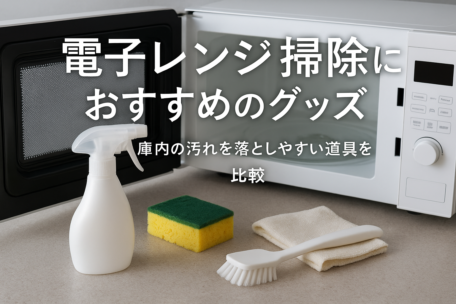 電子レンジ掃除におすすめのグッズ｜庫内の汚れを落としやすい道具を比較