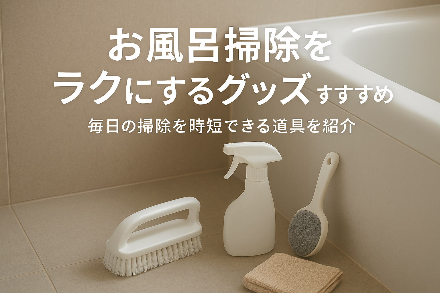 お風呂掃除をラクにするグッズおすすめ|毎日の掃除を時短できる道具を紹介