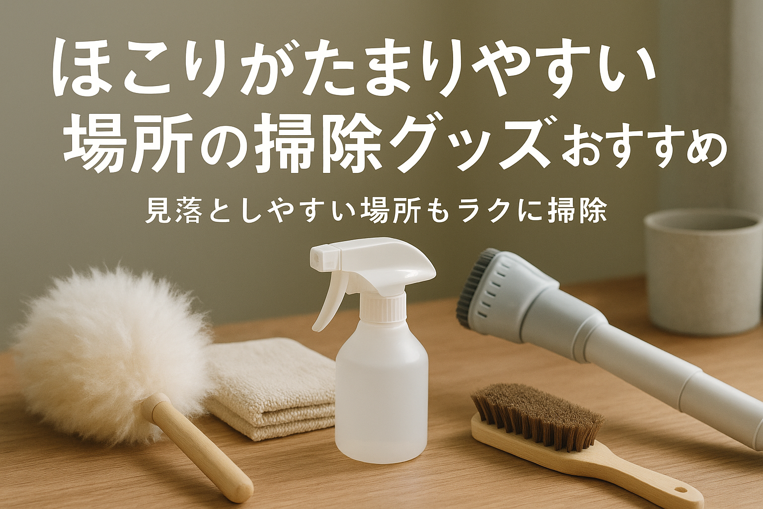 ほこりがたまりやすい場所の掃除グッズおすすめ｜見落としやすい場所もラクに掃除