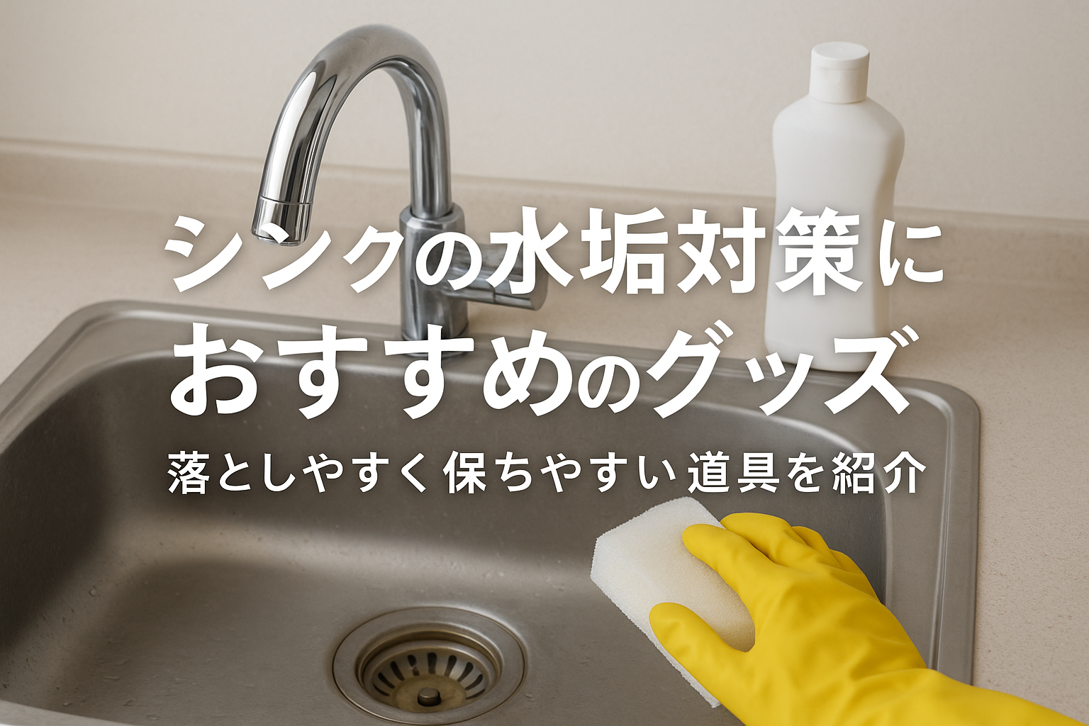 シンクの水垢対策におすすめのグッズ｜落としやすく保ちやすい道具を紹介
