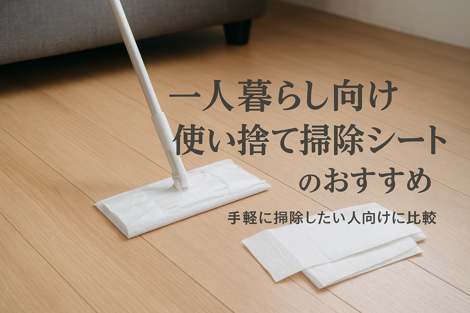 一人暮らし向け使い捨て掃除シートのおすすめ｜手軽に掃除したい人向けに比較