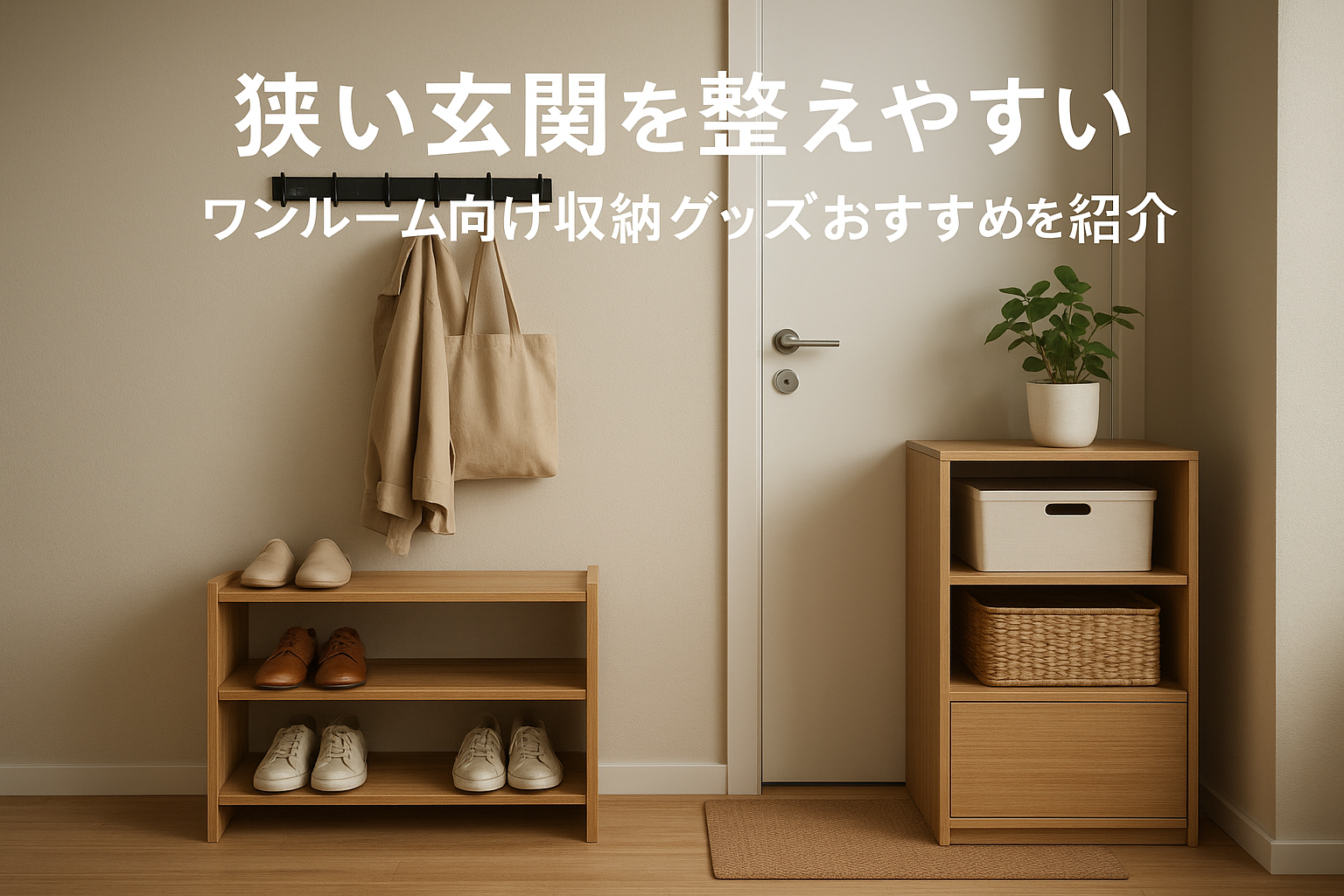 狭い玄関を整えやすいワンルーム向け収納グッズおすすめを紹介