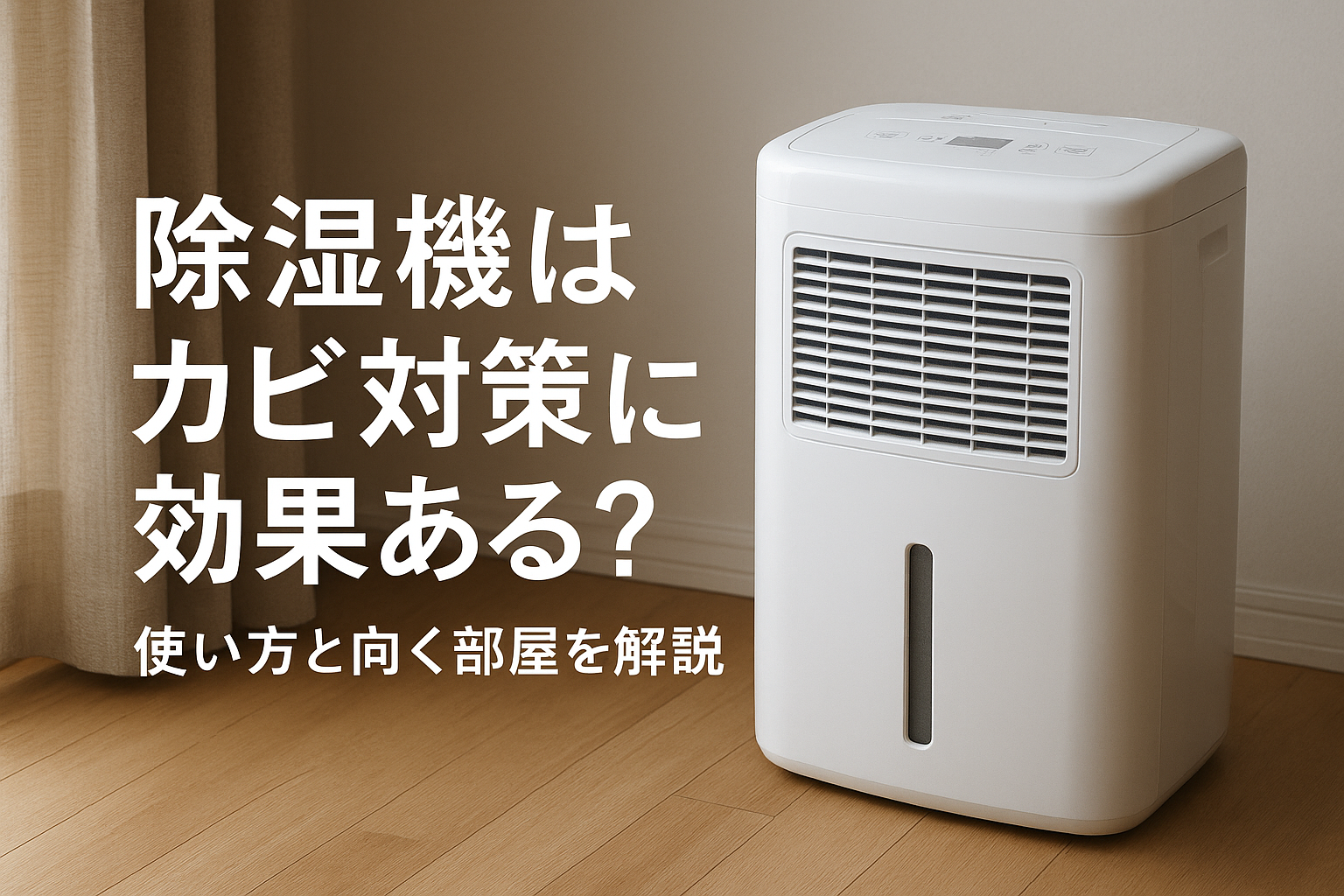 除湿機はカビ対策に効果ある?使い方と向く部屋を解説