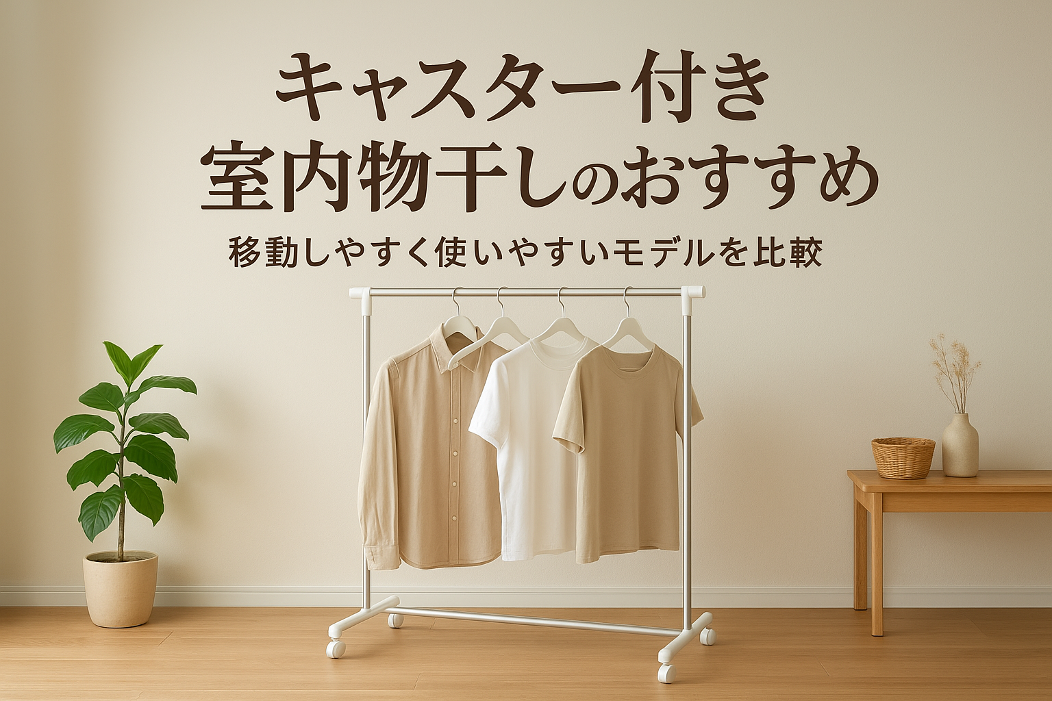 キャスター付き室内物干しのおすすめ|移動しやすく使いやすいモデルを比較