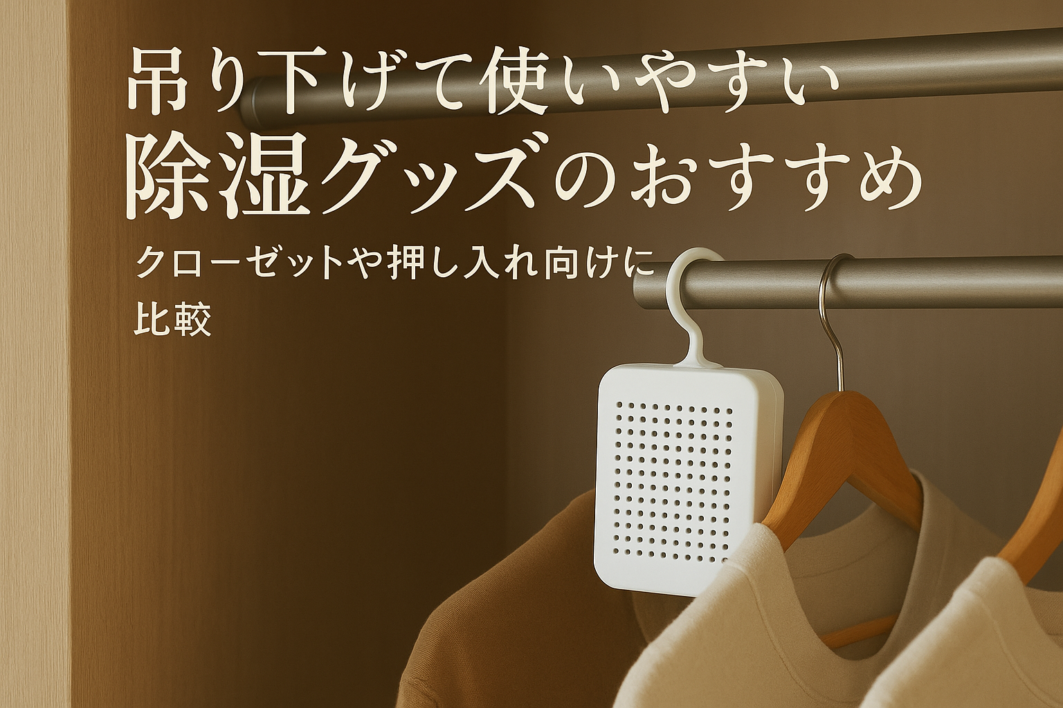 吊り下げて使いやすい除湿グッズのおすすめ|クローゼットや押し入れ向けに比較