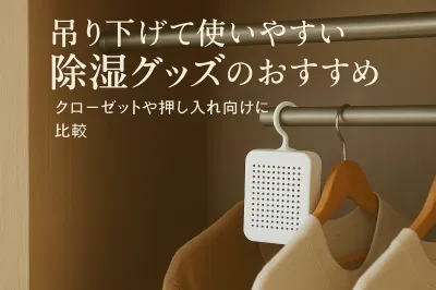 吊り下げて使いやすい除湿グッズのおすすめ｜クローゼットや押し入れ向けに比較