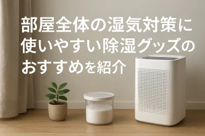 部屋全体の湿気対策に使いやすい除湿グッズのおすすめを紹介