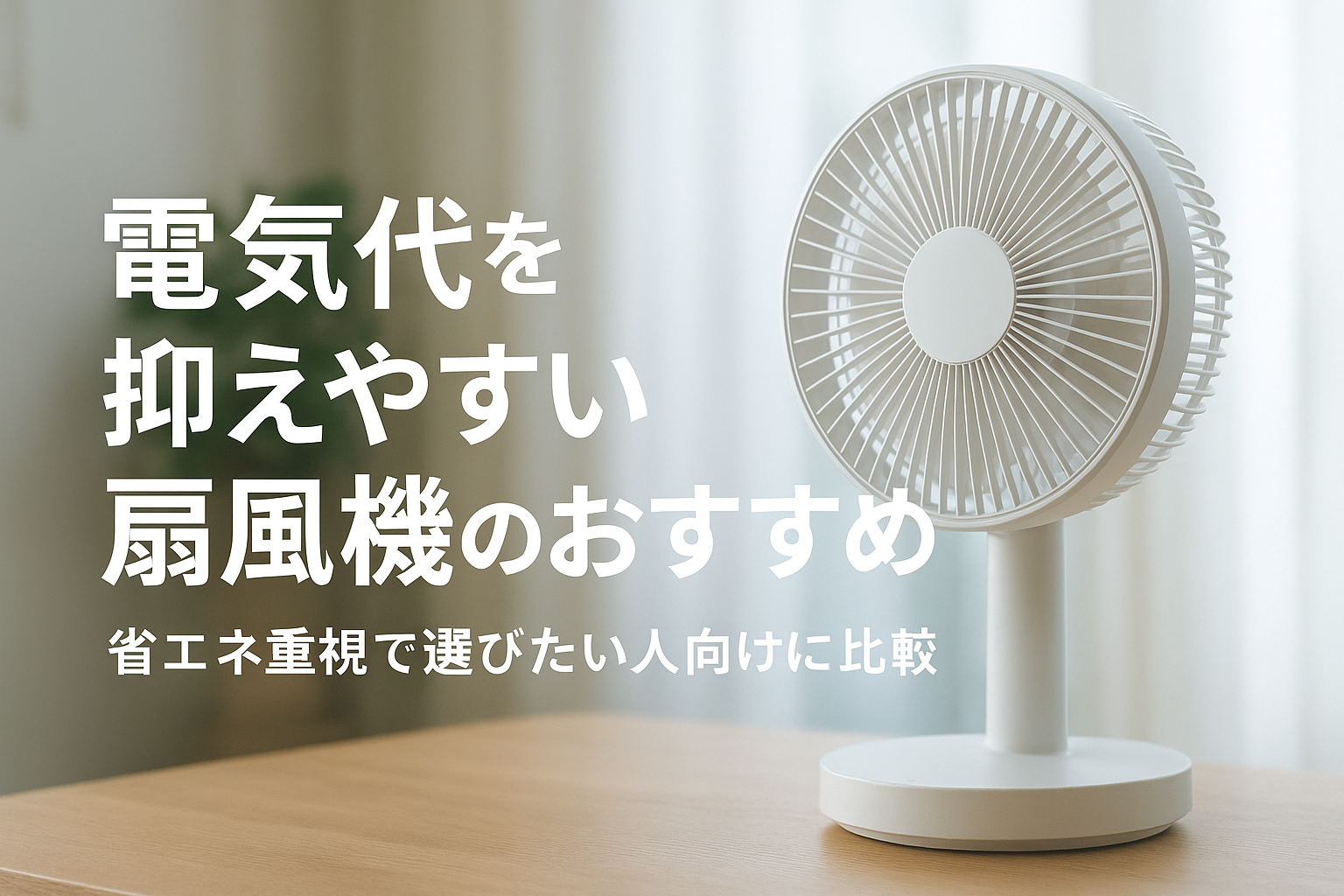 電気代を抑えやすい扇風機のおすすめ|省エネ重視で選びたい人向けに比較