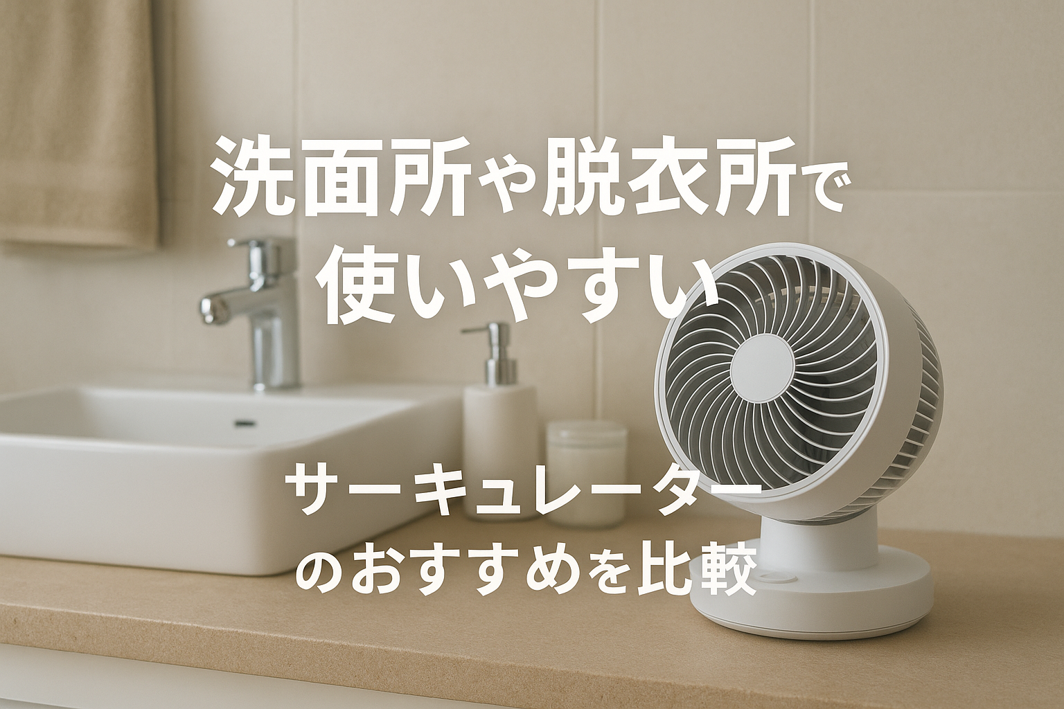 洗面所や脱衣所で使いやすいサーキュレーターのおすすめを比較